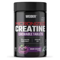   Weider Micronized Creatine Chewable Tablets 60 Rágótabletta Sour Cherry (Meggy)