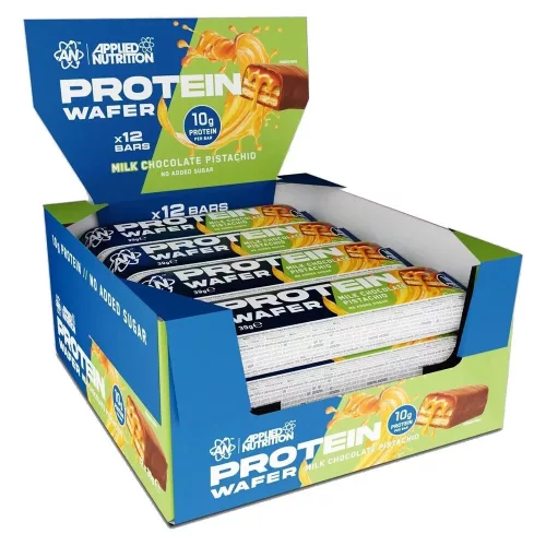 Applied Nutrition Karton Protein Wafer 12x39g Milk Chocolate Pistachio (Csokoládé Pisztácia)