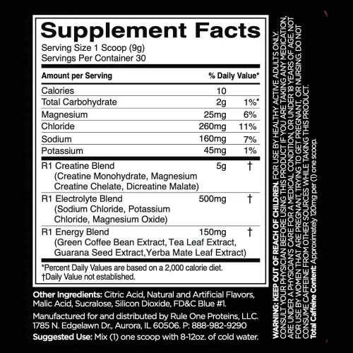 Rule1 Kreatin Keverék por - Charged Creatin 270 g