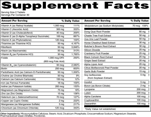 Rule1 Women's Train Daily Multivitamin Tabletta Nőknek 60 Tabletta