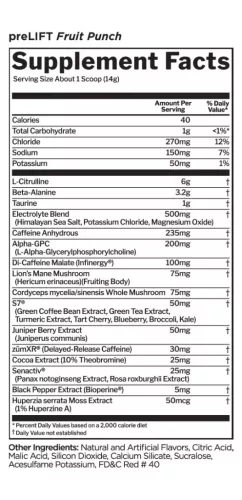 Rule1 Prelift - Edzés Előtti Energizáló 420 g