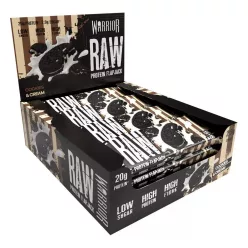   Warrior Karton Raw Protein Oat Flapjack Bar 12x75g Cookies & Cream (Sütikrém)