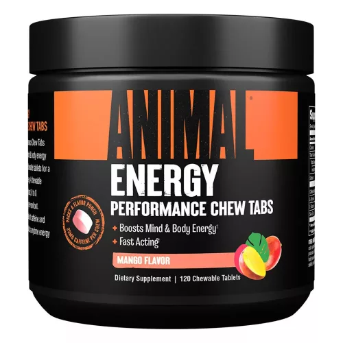 Universal Nutrition Animal Energy Chews 60 Chewable Tablets 60 Rágótabletta Mango (Mangó)