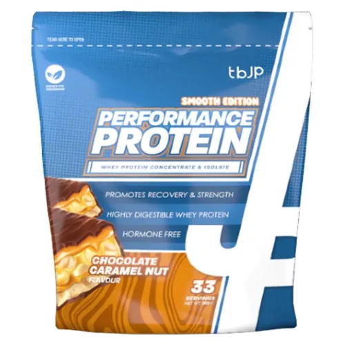Trained by JP (tbJP) Performance Protein 1000g Chocolate Caramel Nut (Csokoládé Karamell Mogyoró)