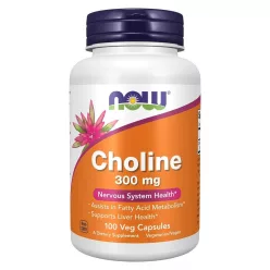 Now Foods Choline 300mg 100 Veg Capsules 100 Kapszula