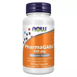 Now Foods PharmaGABA® 100mg 90 Veg Capsules 90 Kapszula