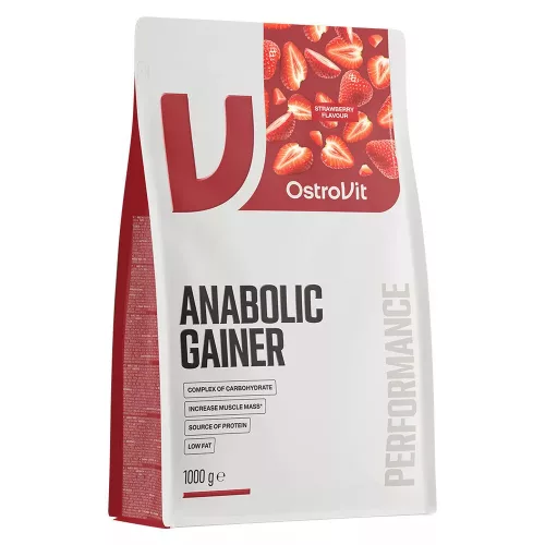 OstroVit Anabolic Gainer 1000g Strawberry (Eper)