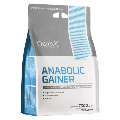 OstroVit Anabolic Gainer 7000g Strawberry (Eper)