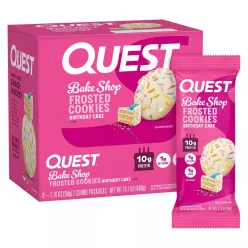   Quest Nutrition Karton Protein Frosted Cookies 8x50g Birthday Cake (Születésnapi Torta)