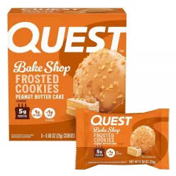   Quest Nutrition Karton Protein Frosted Cookies 8x25g Peanut Butter Cake (Mogyoróvaj Torta)