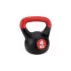 S-Sport Füles súlyzó - Kettlebell, műanyag, 4 kg