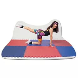   S-Sport Puzzle tatami sportszőnyeg 100x100x2 cm LEE piros-kék