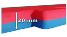 S-Sport Puzzle tatami sportszőnyeg 100x100x2 cm LEE piros-kék