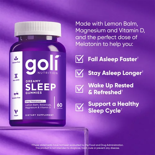 Goli Dreamy Sleep Gummies - Melatonin 60 Gumicukor