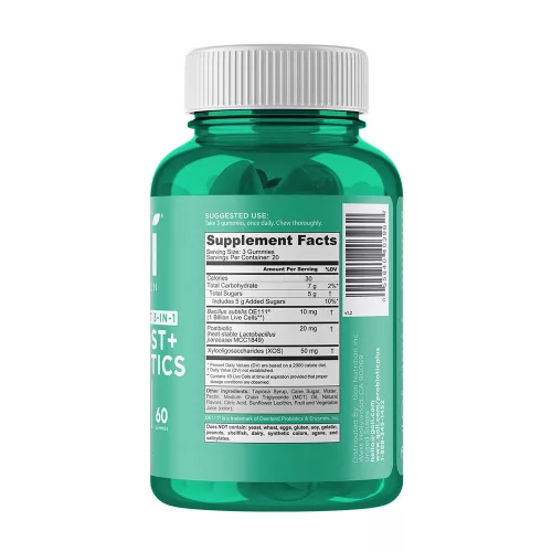 Goli Pre + Post + Probiotics Gummies - Prebiotikum és Probiotikum 60 Gumicukor