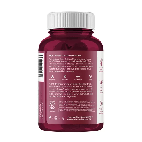 Goli Beets Cardio Gummies - Céklás Cardio 60 Gumicukor