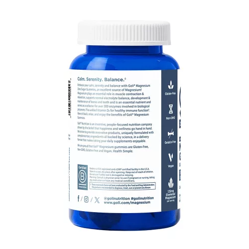 Goli Zero Sugar Magnesium Gummies - Cukormentes Magnézium 60 Gumicukor