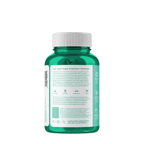 Goli Zero Sugar Pre + Post + Probiotics Gummies - Cukormentes Prebiotikum és Probiotikum 60 Gumicukor