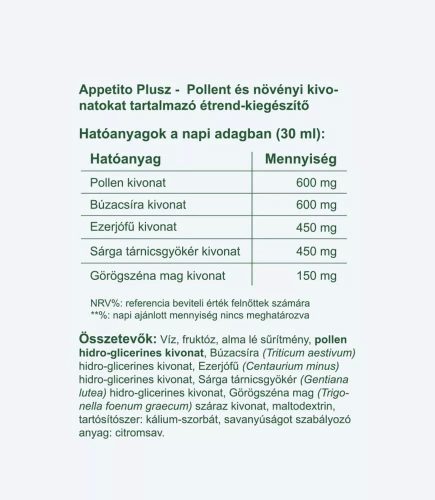 Vitaking Appetito Plus 200 ml - Gyógynövényes szirup 200 ml