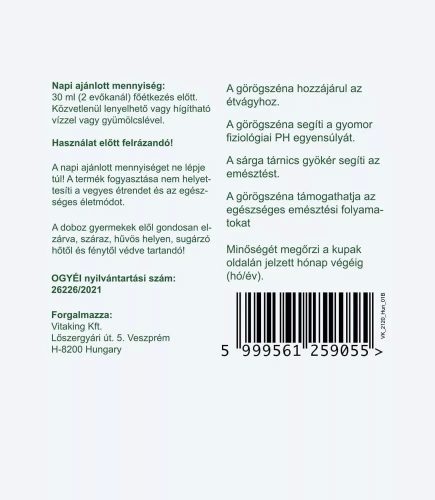Vitaking Appetito Plus 200 ml - Gyógynövényes szirup 200 ml