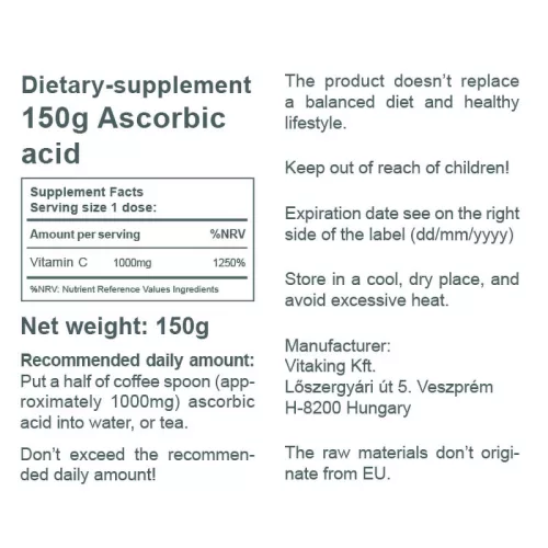 Vitaking Aszkorbinsav por 150 g
