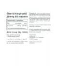 Vitaking B1-vitamin 250 mg 100 Tabletta