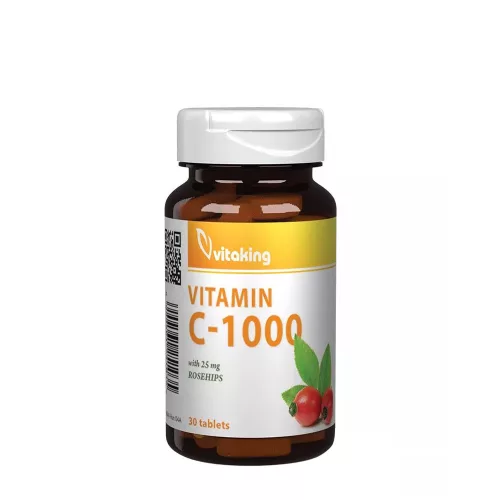 Vitaking C-vitamin 1000 mg tabletta Csipkebogyóval 30 Tabletta