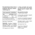 Vitaking Folyamatos Felszívódású C-vitamin 1000 mg tabletta Csipkebogyóval 60 Tabletta