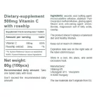 Vitaking C-vitamin 500 mg tabletta Csipkebogyóval 100 Tabletta