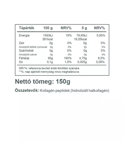 Vitaking 100% Natúr Halkollagén por 150 g