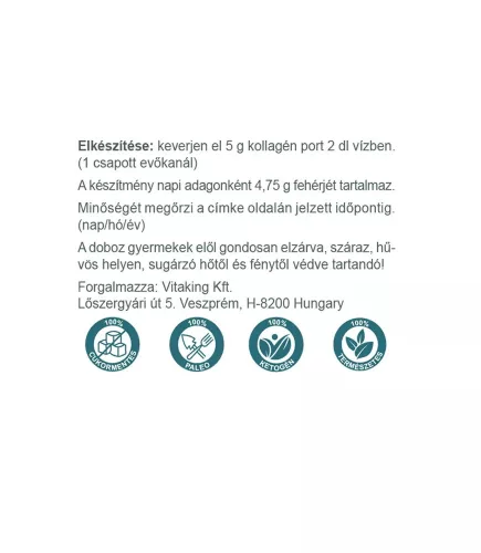 Vitaking 100% Natúr Halkollagén por 150 g