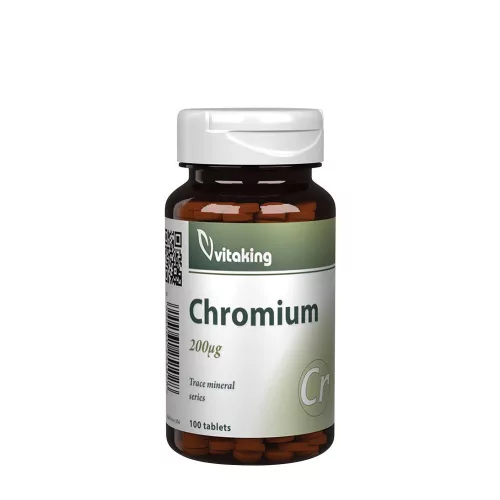 Vitaking Króm-pikolinát tabletta 200 mcg 100 Tabletta