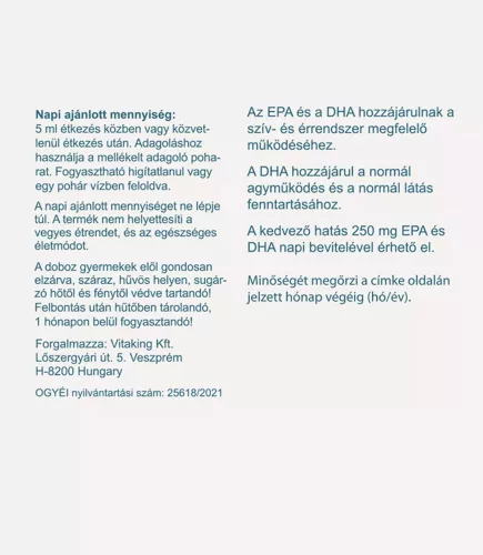 Vitaking Omega-3 Olaj 150 ml
