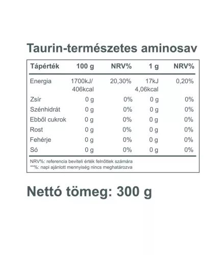Vitaking Taurin Italpor (Natúr) 300 g