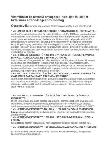 Vitaking 365 Multivitamin Plusz csomag 30 Csomag