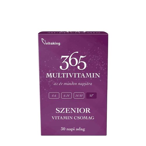 Vitaking 365 Multivitamin Szenior Csomag 30 Csomag