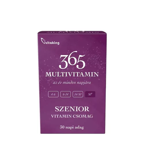 Vitaking 365 Multivitamin Szenior Csomag 30 Csomag