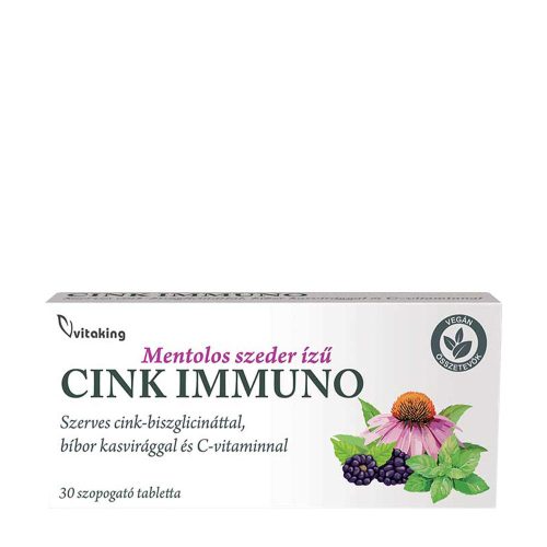 Vitaking Cink Immuno 30 Szopogató Tabletta