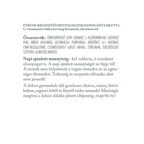 Vitaking Cink Immuno 30 Szopogató Tabletta