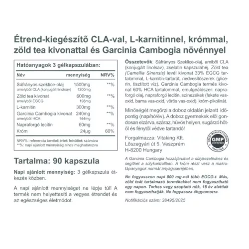 Vitaking Fat Burner - Zsírégető 90 Lágykapszula