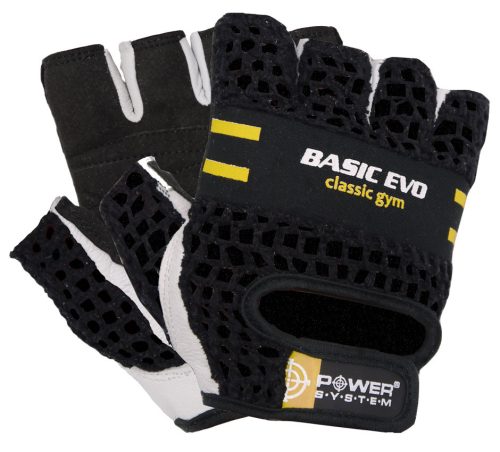 Power System Gloves Basic Evo - Edzőkesztyű Sárga