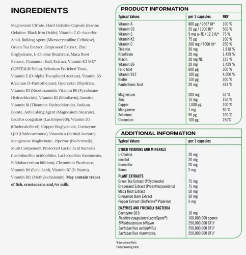 Reflex Nutrition Nexgen Pro Multivitamin 90 Kapszula