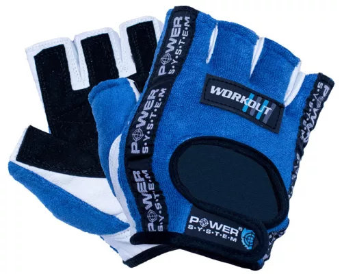 Power System Gloves Workout - Edzőkesztyű Kék
