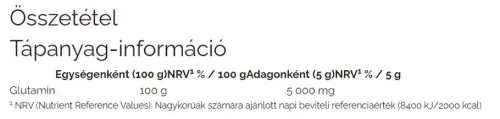 Weider L-Glutamine - 100% Tisztaságú Glutamin 400 g