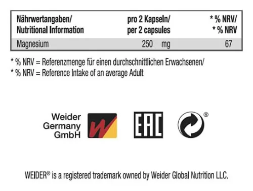 Weider Magnesium Complex - Magnézium 120 Kapszula