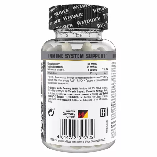 Weider Cink 25mg - Strong Zinc 120 Kapszula