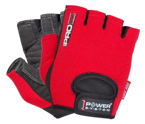 Power System Gloves Pro Grip - Edzőkesztyű Piros