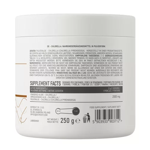 OstroVit Chlorella VEGE 250 g Natural - Klorofill Forrás 250 g