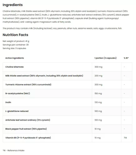 OstroVit Pharma Liver Aid - Máj Regeneráció 90 Kapszula