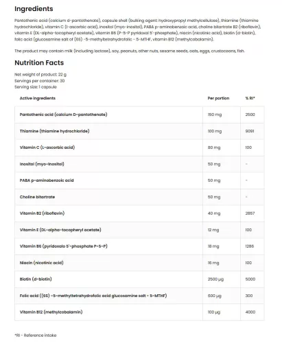 OstroVit Pharma Methyl B-Complex 30 Kapszula